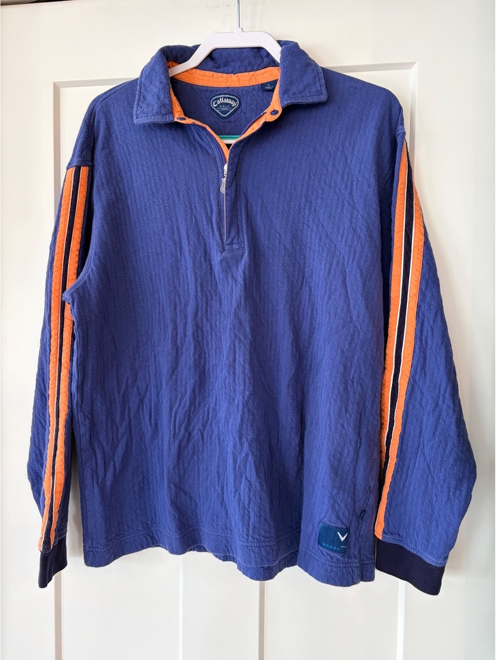 Vintage Callaway Golf Sport Quarter-Zip Pullover — Men's Size L